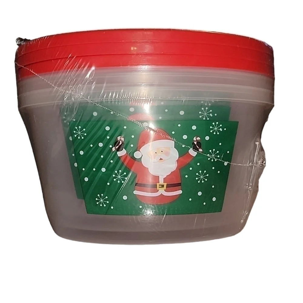 Christmas bowls 3 pack food storage bowls. Sealed in original packaging